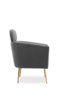 Мягкое кресло HALMAR MELISA, серый/золото фото thumb №6