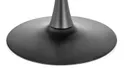 Стол кухонный круглый HALMAR CARMELO 100x100 см, столешница - орех, ножка - черный фото thumb №6