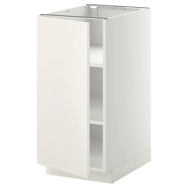 IKEA METOD МЕТОД, підлогова шафа з полицями, білий / ВЕДДІНГЕ білий, 40x60 см 294.581.97 фото №1
