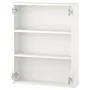 IKEA ENHET ЭНХЕТ, навесной шкаф с 2 полками, белый, 60x15x75 см 204.404.56 фото