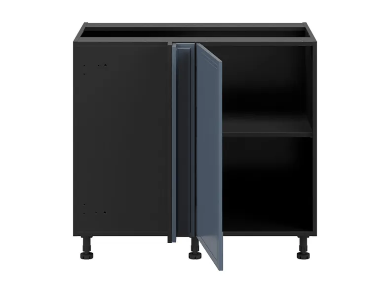 BRW нижний угловой кухонный шкаф Верди левый мистик матовый собирает угол 110х82 см, черный/матовый FL_DNW_110/82/65_L/B-CA/MIM фото №3