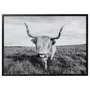 IKEA BJÖRKSTA БЬЙОРКСТА, картина з рамкою, цікава корова / чорна, 140x100 см 495.089.12 фото