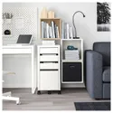 IKEA EKET ЭКЕТ, комбинация настенных шкафов, дуб, окрашенный в белый цвет, 105x35x70 см 392.863.51 фото thumb №4