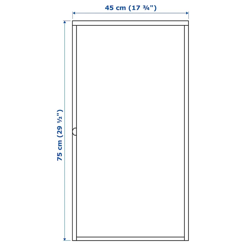 IKEA HÄLLAN ХЕЛЛАН, шафа, білий, 45x75 см 403.636.21 фото №6