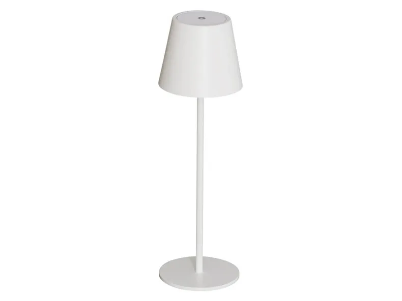 BRW Настільна світлодіодна лампа Hortia бездротова з диммером біла 091616 фото №1