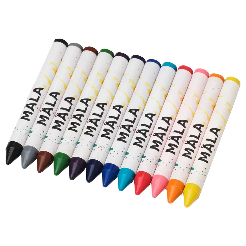 IKEA MÅLA МОЛА, воскові олівці, різні кольори 004.555.47 фото №1