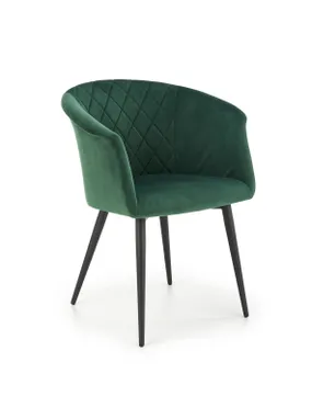 Кухонний стілець HALMAR K421 темно-зелений (1шт=1шт) фото