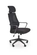 Крісло комп'ютерне офісне обертове HALMAR VALDEZ чорний / чорний фото thumb №1