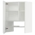 IKEA METOD МЕТОД, настінн шаф д / витяжки з полиц / дверц, білий / Voxtorp матовий білий, 60x80 см 295.044.82 фото thumb №1