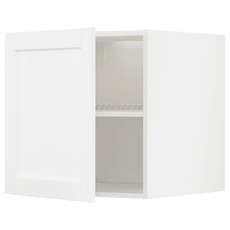 IKEA METOD МЕТОД, верхний шкаф д / холодильн / морозильн, белый Энкёпинг / белая имитация дерева, 60x60 см 994.736.13 фото №1