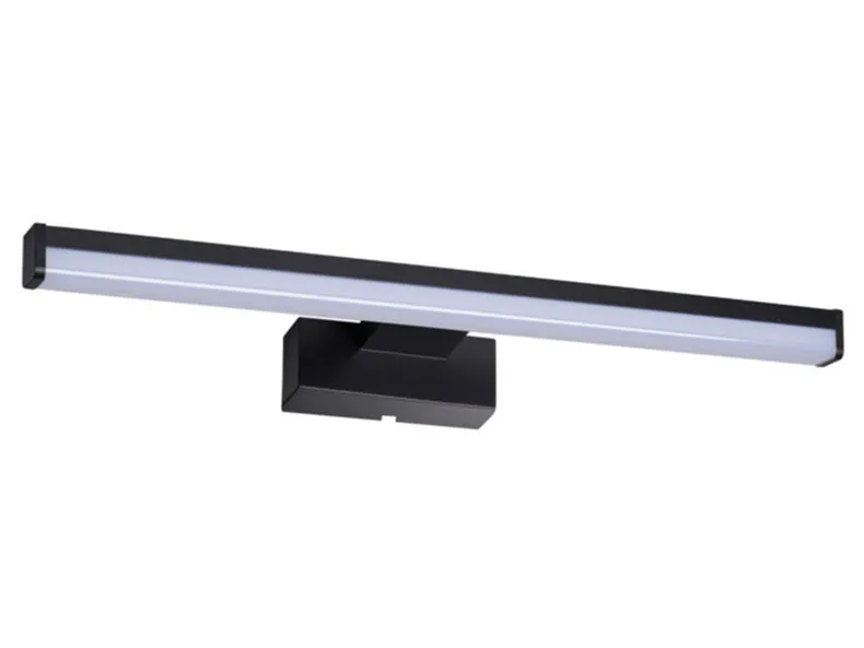 BRW Настінний світлодіодний світильник для ванної кімнати Asten алюмінієвий чорний 083855 фото №1