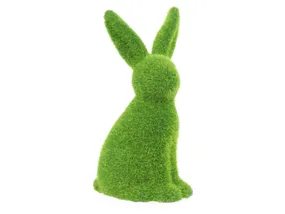 BRW Декоративна фігурка BRW Кролик, штучна трава 092496 фото