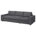 IKEA VIMLE ВІМЛЕ, чохол для 3-місного дивана-ліжка, з широкими підлокітниками / ГУННАРЕД класичний сірий 294.011.20 фото thumb №2
