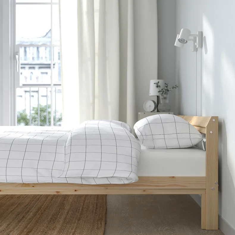 IKEA NEIDEN НЕІДЕН, каркас ліжка, сосна / Ліндбоден, 140x200 см 894.960.02 фото №4