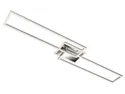 BRW Каркасний світлодіодний стельовий світильник на 2 точки з таймером сріблястий 085512 фото thumb №1