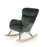 Мягкое кресло-качалка HALMAR CASTRO, темно-зеленый фото