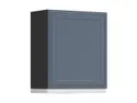 BRW Верхний кухонный шкаф Verdi 60 см с вытяжкой левый мистик матовый, черный/матовый FL_GOO_60/68_L_VDB-CA/MIM/BI фото thumb №2