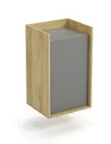 Шкафчик HALMAR MOBIUS 1D : натуральный гикори, фасады - пыльно-серый фото thumb №1