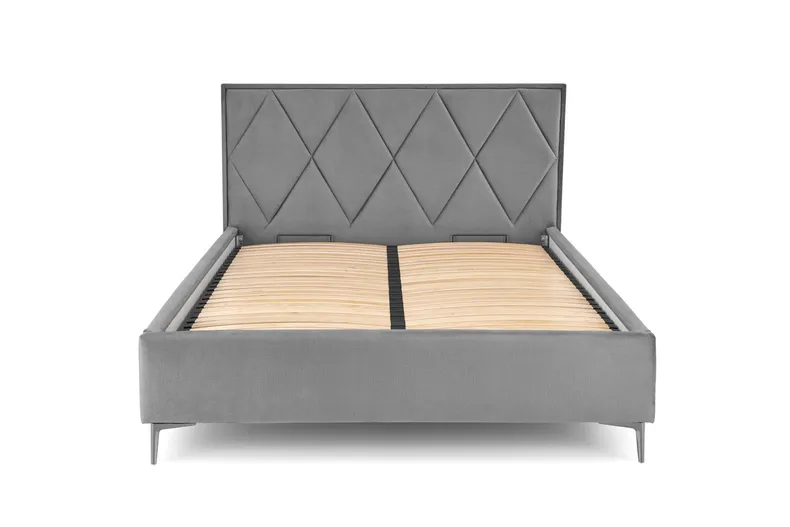 Изголовье кровати HALMAR MODULO W4 160 см серого цвета. Монолит 85 фото №4
