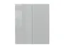 Кухонный шкаф BRW Top Line 80 см двухдверный серый глянец, серый гранола/серый глянец TV_G_80/95_L/P-SZG/SP фото