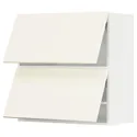 IKEA METOD МЕТОД, навесной горизонтальный шкаф / 2двери, белый / Вальстена белый, 80x80 см 995.072.84 фото thumb №1