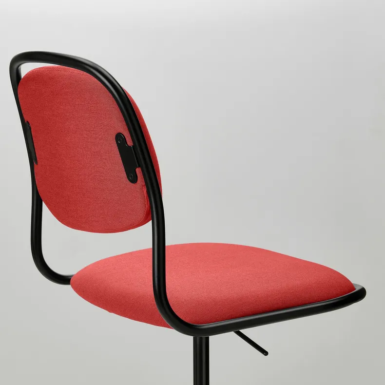 IKEA ÖRFJÄLL ОРФЬЄЛЛЬ, обертовий стілець, чорний / червоний 395.010.77 фото №2