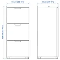 IKEA GALANT ГАЛАНТ, шафа для тек, білий, 51x120 см 803.651.85 фото thumb №5