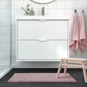 IKEA BACKMÅRA, килимок для ванної кімнати, блідо-рожевий, 50x80 см 506.044.13 фото thumb №4