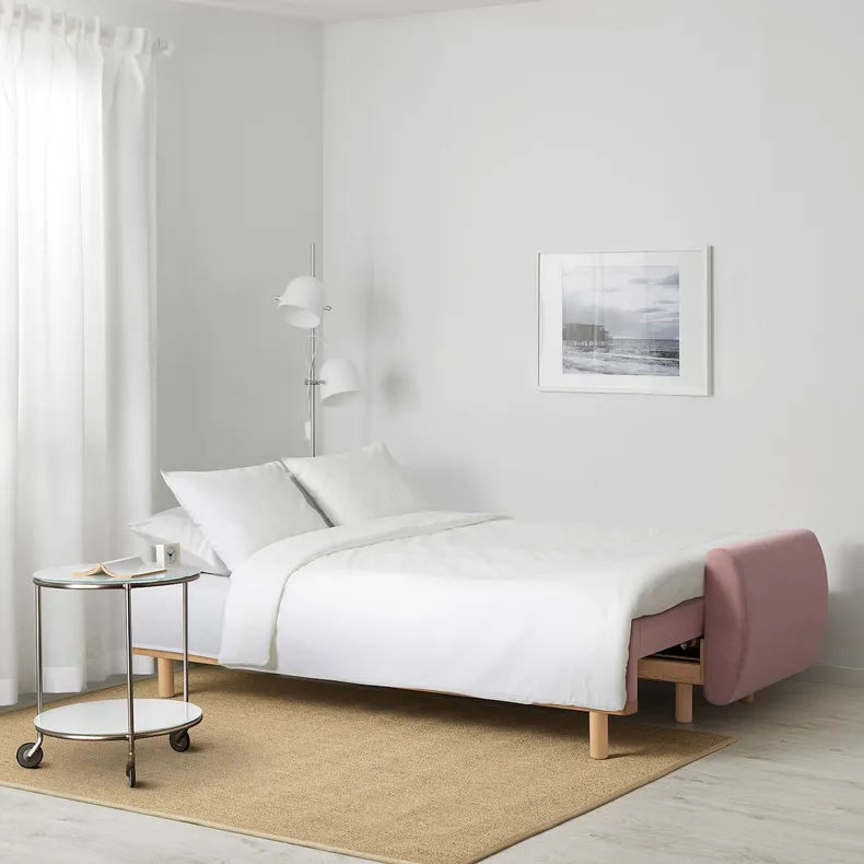 IKEA GRUNNARP ГРУННАРП, 3-місний диван-ліжко, рожевий 604.856.31 фото №4