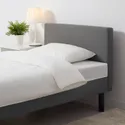 IKEA SVELGEN СВЕЛЬГЕН, каркас ліжка з оббивкою + матрац, з підголовником / сірий, 90x200 см 304.526.51 фото thumb №3