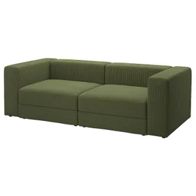 IKEA JÄTTEBO ЭТТЕБО, 3-местный модульный диван, Самсала темно-желто-зеленая 694.851.27 фото