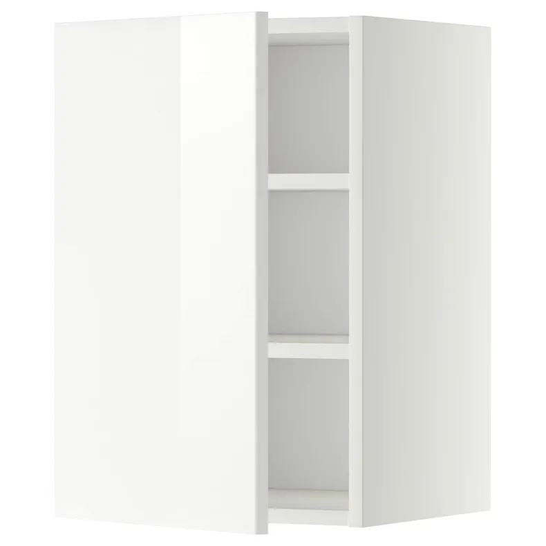 IKEA METOD МЕТОД, шафа навісна із полицями, білий / РІНГХУЛЬТ білий, 40x60 см 794.532.01 фото №1
