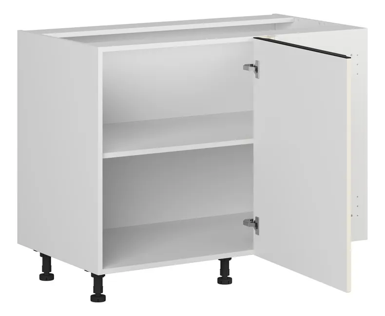 BRW Sole L6 правый угловой кухонный шкаф магнолия жемчуг строит угловой 120x82 см, альпийский белый/жемчуг магнолии FM_DNW_120/82/60_P/B-BAL/MAPE фото №3