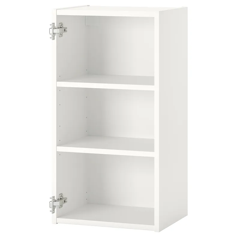 IKEA ENHET ЭНХЕТ, навесной шкаф с 2 полками, белый, 40x30x75 см 104.404.28 фото №1