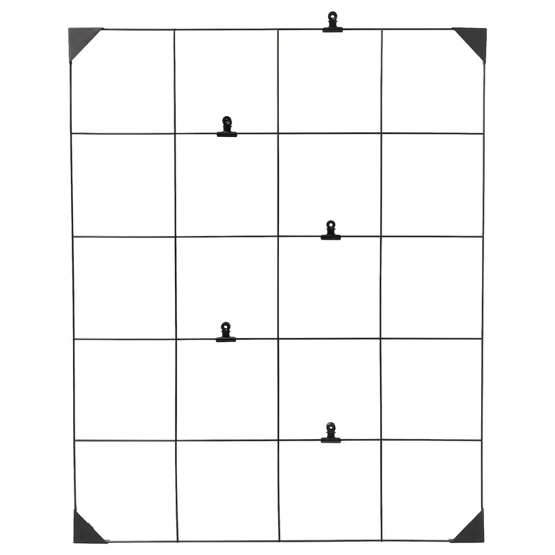 IKEA SÖSDALA СЕСДАЛА, дошка для записів з прищіпками, чорний, 60x75 см 804.233.88 фото №1