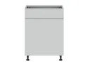 BRW Кухонный базовый шкаф Top Line 60 см левый с ящиком soft-close светло-серый матовый, греноловый серый/светло-серый матовый TV_D1S_60/82_L/STB-SZG/BRW0014 фото thumb №1