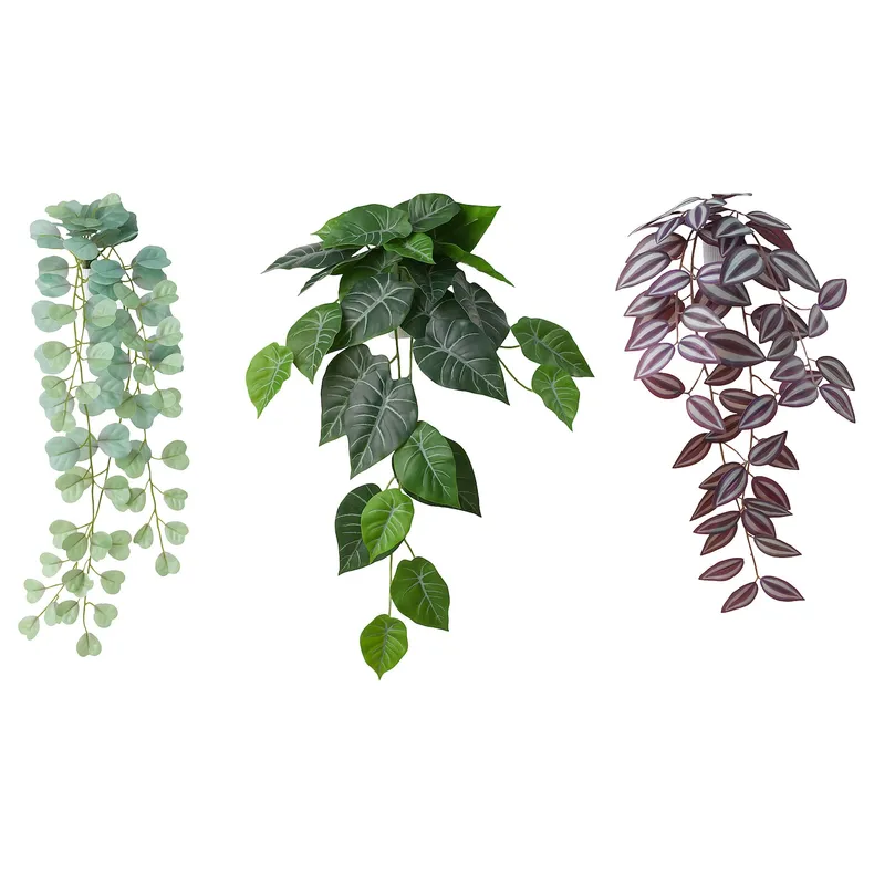 IKEA FEJKA ФЕЙКА, искусств растение с настенн держат, внутренний / наружный / зеленый / сиреневый 305.486.25 фото №1