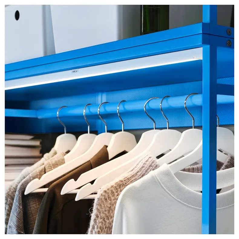 IKEA PLATSA ПЛАТСА, відкритий модуль для одягу, синій, 80x40x120 см 605.596.41 фото №3