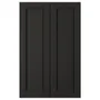 IKEA LERHYTTAN ЛЕРХЮТТАН, 2 дверцят для кутової підлог шафи, чорна морилка, 25x80 см 103.560.66 фото