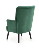 М'яке крісло оксамитове HALMAR DELGADO BLUVEL 78, темно зелений фото thumb №9