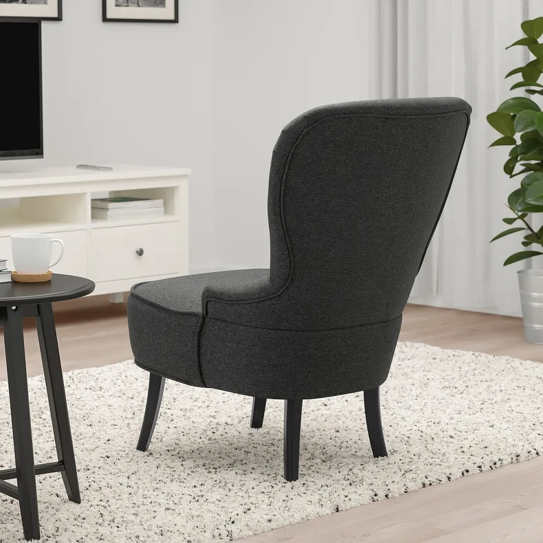 IKEA REMSTA РЕМСТА, кресло, Темно-серый с пушечным напылением 905.685.59 фото №2