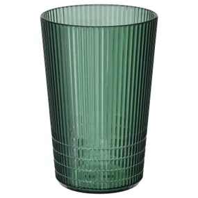 IKEA KALLSINNIG КАЛЛЬСІННІГ, склянка, зелений пластик, 38 кл 205.710.51 фото
