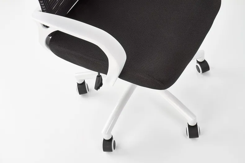 Крісло комп'ютерне офісне обертове HALMAR SOCKET чорний-білий фото №7