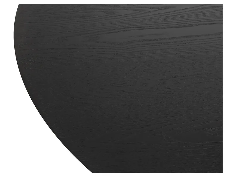 Стол круглый шпонированный BRW Graus, 110 см, черный BLACK-FR фото №3