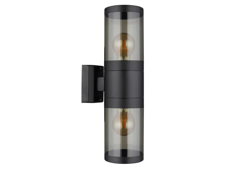 BRW Xeloo 2-позиционный уличный настенный светильник стальной черный 092968 фото №3