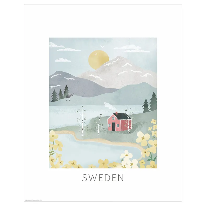 IKEA BILD БИЛЬД, постер, иллюстрация, Швеция, 40x50 см 305.816.53 фото №1