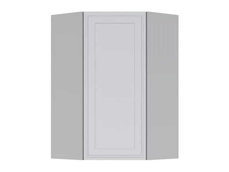 BRW Верхний кухонный шкаф Верди 60 см угловой левый светло-серый матовый, греноловый серый/светло-серый матовый FL_GNWU_60/95_L-SZG/JSZM фото №1