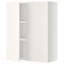 IKEA METOD МЕТОД, навесной шкаф с полками / 2дверцы, белый / белый, 80x100 см 194.689.98 фото thumb №1