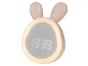 BRW Светодиодный будильник Mary's Hare светло-розовый 096851 фото thumb №2