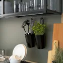 IKEA ENHET ЕНХЕТ, кухня, антрацит / білий, 223x63.5x222 см 793.378.48 фото thumb №12